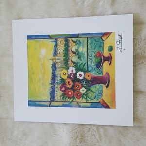 Jean-Claude Picot "La Fenetre Ouverte" Lithograph